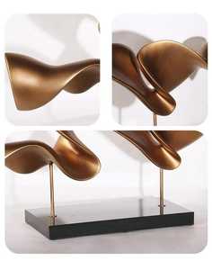 L 122 x B 30 x H 51 cm Abstract Sculpture Irregular Shape Handmade Artistic Tabletop Decor for Living Room Single-piece Package - Product Image 5
