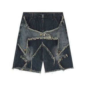 Shorts décontractés pour hommes, prix d'usine, style créateur, denim, fournisseur OEM - Product Image 3