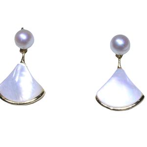 ต่างหูเงินแท้ S925 ดีไซน์หรูหรา ประดับมุกธรรมชาติ พร้อมฝังเพทายสีขาวขนาด 10-11 มม. มาพร้อมกล่องของขวัญ - Product Image 5