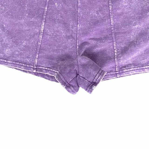 Hot Selling Mens Vintage Acid Wash Jogger Shorts Cotton French Terry Raw Hem Sweat Shorts Breathable Antibacterial OEM ODM - Product Image 6