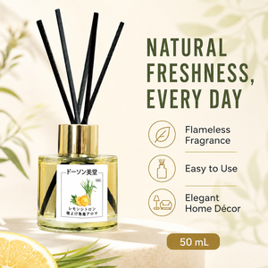 Lemon Verbena <b>Reed</b> <b>Diffuser</b> Set 50ml Glass Bottle Home Fragrance Decor OEM Wholesale - Product Image 3