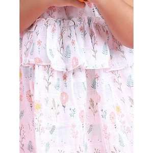 Polka Tots Robe sans manches à imprimé ours fleuri avec bandeau-Multicolore - Product Image 3