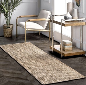 Natural Jute <b>Rug</b> Handmade Woven Carpet Eco Friendly Plain Jute Area <b>Rug</b> for Living Room Bedroom Wholesale - Product Image 4