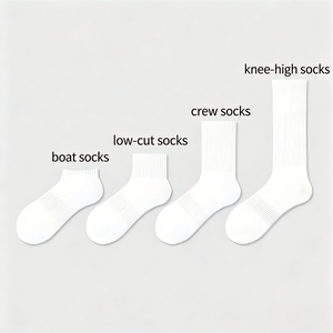 Chaussettes de sport pour hommes de haute qualité, personnalisées avec logo, en coton, confortables, blanches, noires, grises, chaussettes habillées, chaussettes mi-hautes pour un usage quotidien - Product Image 6