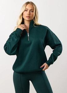 <b>Womens</b> high neck zip up tracksuit set fleece <b>jacket</b> and joggers cozy warm outfit ideal for gym travel or winter lounge wear - Product Image 3
