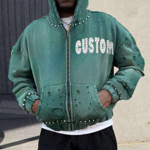 Sudadera Extra Grande de Doble Capa de Forro Polar de Poliéster/Algodón, Ligera, Transpirable, Antiarrugas, Ecológica y de Alta Calidad para Otoño - Product Image 4