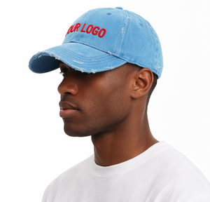 Custom Logo <b>Vintage</b> Distressed Washed Cotton Dad Hat Adjustable Baseball <b>Cap</b> Embroidered Adjustable Hat 2026 - Product Image 1