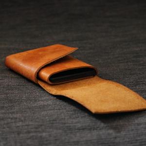 Custom Logo Stitchless Leather <b>Wallet</b> Minimalist Slim Card Case <b>RFID</b> <b>Blocking</b> Genuine Leather Men Gift <b>Wallet</b> SLW-0009 - Product Image 3