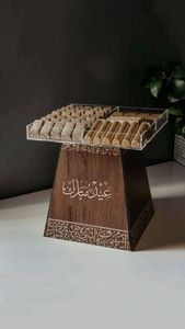 ถาดใส่ช็อกโกแลตทรงพระจันทร์เสี้ยวไม้หลายช่องสำหรับตกแต่งโต๊ะเสิร์ฟ - Product Image 4