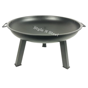 Brasero de cuisine avec peinture résistante à la chaleur, design autoportant, chauffage extérieur au charbon/bois - Product Image 1