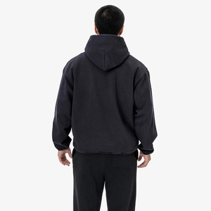 Sudadera con Capucha para Hombre, 100% Algodón, 400GSM, Forro Polar Térmico, Corte Holgado, Hombros Caídos, Color Liso, con Logotipo Personalizado, Hecho en EE. UU. - Product Image 4