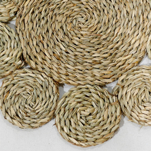 Salvamanteles Artesanal de Jacinto de Agua y Pasto Marino, Diseño Rústico Natural para Decoración del Hogar y Oficina - Product Image 4