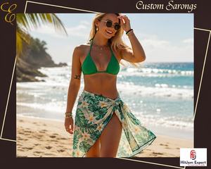 Pareo Hawaiano Personalizado con Estampado Polinesio, Envoltura de Playa, Ropa Tropical para Resort, Fabricante de Ropa OEM ODM - Product Image 2