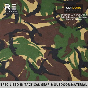 Tessuto in Cordura in Nylon mimetico <span class=keywords><strong>British</strong></span> DPM 500D materiale con motivo dirompente. Borse tattiche rivestite in Nylon tessuto Oxford - Product Image 2