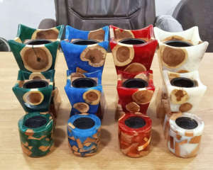 Atractivo Quemador de Incienso de Resina y Madera de Mango ARTWORK MAESTRO de Lujo para Incienso Árabe, Ecológico, Aromaterapia, Ramadán, Eid - Product Image 1