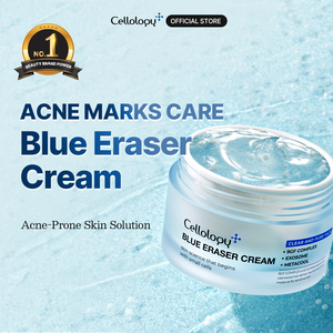 Crema Hidratante Facial Nocturna Cellology Blue Eraser Hecha en Corea, 50 ml, Crema Aclarante con Niacinamida y Ácido Hialurónico para la Piel - Product Image 1