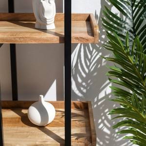 Librería Vandana Merino Ultra Industrial de Madera de Mango, Diseño Moderno de Almacenamiento en Metal y Madera - Product Image 2