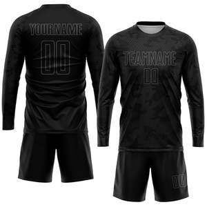 Conjunto de Uniforme de Fútbol Personalizable para Hombre, Talla 6XL, Manga Larga, Transpirable, 100% Poliéster, Protección UV - Product Image 3