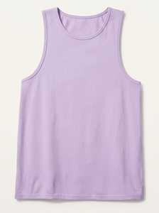 Camiseta sin Mangas Dumela para Hombre, Color Lavanda, Cuello Redondo, Tejida, Estilo Casual - Product Image 1