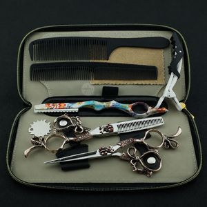 Ensemble de ciseaux de coiffure Luminex avec manche coloré et ciseaux à effiler pour usage professionnel - Product Image 2