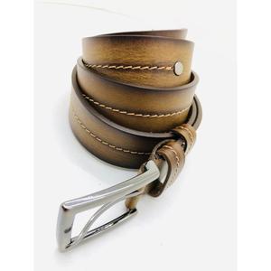 Brown Color Fashionable Leather Belt Stainless Steel Buckle Belts Men's Accessories Gift Ideas Handmade Genuine Leather Belts - Product Image 4