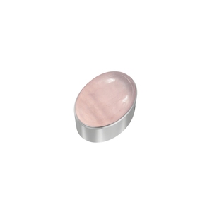 Premium Silver Plated 925 Sterling Silver Classic Slider Rose Quartz Mix Shapes Spring <b>Lock</b> Adjustable <b>Cable</b> Chain Bezel Gift - Product Image 3