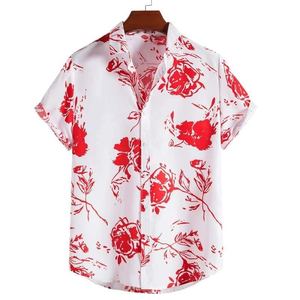 Service OEM – Ensemble décontracté homme été : T-shirt et short thermiques 100 % coton tricoté floral respirant - Product Image 1