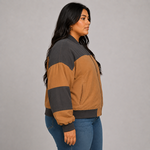 Hot Selling <b>Women</b> Bomber <b>Jacket</b> Custom Logo <b>Lightweight</b> Full Zipper Casual Wear Windproof Outerwear Bomber <b>Jacket</b> for <b>Women</b> - Product Image 5