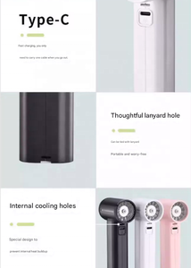 Ventilador de Mano Nuomiqian A78, Recargable por USB, Alta Velocidad, 4 Niveles, Ventilador de Tormenta, 53000 RPM, Ventilador de Bolsillo para Exteriores (Nuevo) - Product Image 5