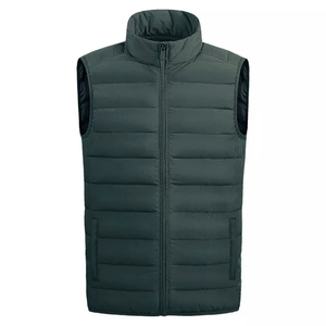 Chaleco Acolchado Brillante Sin Mangas para Invierno, MOQ Bajo, con Logotipo Personalizado, Chalecos de Burbuja para Hombre con Cuello Alto - Product Image 5