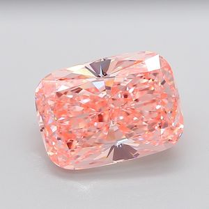 Diamante de Laboratorio de Color Naranja Rosado Intenso, Corte Alargado Tipo Cojín, Claridad VVS2, Certificado IGI, Elaborado por Expertos - Product Image 1