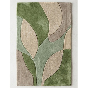 Tapis d'intérieur haut de gamme à poils longs, tufté à la main, antidérapant, design abstrait moderne pour grands salons - Product Image 1