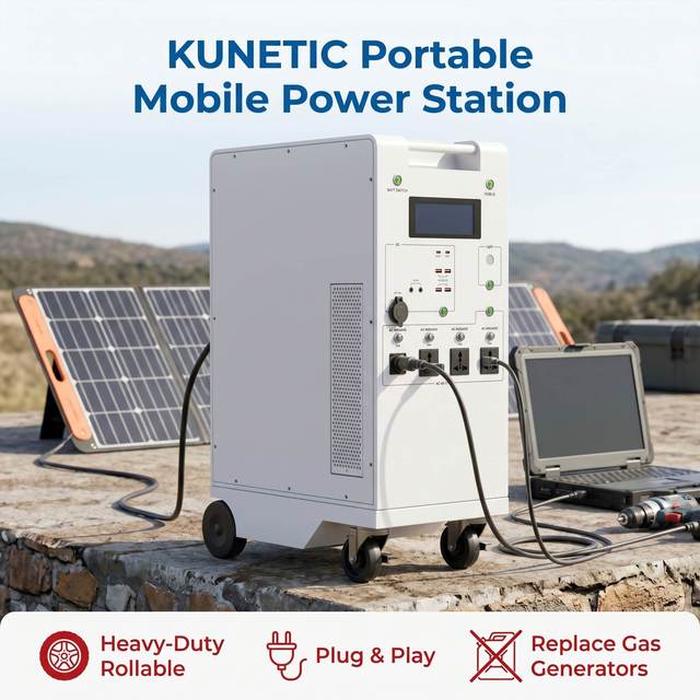 3000W 5000W 10000W Portable Emergency Power Station 5120Wh 10240Wh 14336Wh LiFePO4 Battery Mobile Solar Generator Systems