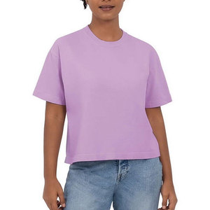 Camiseta Holgada para Mujer, Corte Cuadrado, Calidad Premium, MOQ Bajo, Algodón, Tejido Transpirable, Ropa Casual - Product Image 1