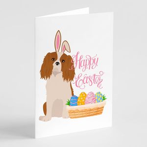 Blenheim Cavalier Spaniel Tarjetas de felicitación de Pascua Paquete de 8 Whimsical A7 Tamaño 5x7 Tarjetas de notas en blanco con sobres - Product Image 1