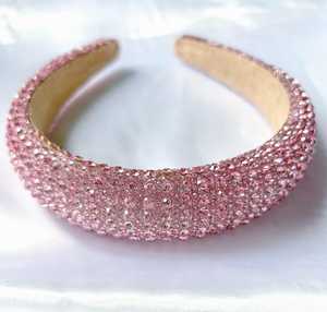 Diademas florales unisex ligeras y ecológicas de tela de diseñador hechas a mano 2025 para mujer y niños, multicolor, bordadas con cuentas - Product Image 4