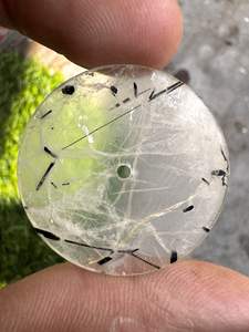 <b>Black</b> Rutile <b>Watch</b> Dial Size 31.50 mm Loose <b>Watch</b> Accessories Stone Dial Handmade Gemstone <b>Watch</b> Dial - Product Image 4
