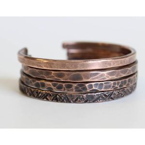 Eco-Friendly Copper <b>Bracelet</b> with <b>Crystals</b> Fashion Accessory for Natural Style and Wellness - Product Image 3