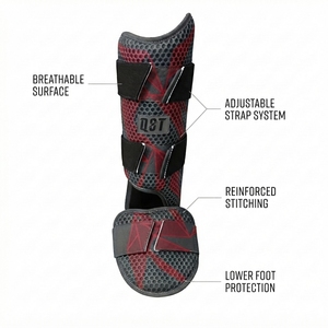 Custom Baseball Leg <b>Protector</b> Shin guard Foot Guard Adjustable Padded Protective Sports Equipment catcher leg guard Wholesale - Product Image 2