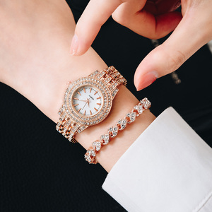 9716 Fashion Watch for Women With Diamond Watch Set Luxury Woman Watch Set With Bracelet - Product Image 3