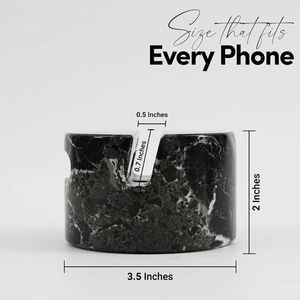 TCE Handcrafted Natural Marble Mobile Holder Stand Creative Design for Desk/<b>Table</b>/Office/Home Premium Stone <b>Phone</b> Support - Product Image 2