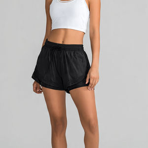 Shorts de sport 2-en-1 pour femme, compression, taille élastique, double couche, style cycliste, collection 2026 - Product Image 6