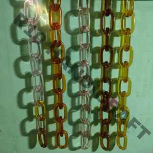 Cadena de eslabones de resina marrón, decoración para el hogar, adorno para colgar en la pared, cadenas de resina hechas a mano para sala de estar, accesorios de decoración de interiores - Product Image 4