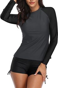 Soft Lightweight Women Swim Set Rash Guard for Beach Swimming with UV Protection Comfortable Stretch Fit Design - Product Image 2