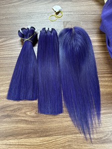 Bán Giá Rẻ Nhất Giá Thô Việt Nam Đẹp Xương Thẳng Phần Mở Rộng Tóc Giả Tóc Con Người Ren Phía Trước - Product Image 5