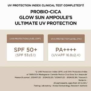 Vente en gros uniquement SKIN1004 Madagascar Centella Probio-cica Glow Sun Ampoule 50ml coréen soins de la peau cosmétique beauté - Product Image 3