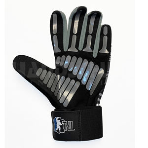 Guantes de Gimnasio Negros Profesionales con Dedos Completos y Agarre de Silicona |   Protección Transpirable Premium para Equipo de Entrenamiento Físico de Alto Rendimiento - Product Image 5