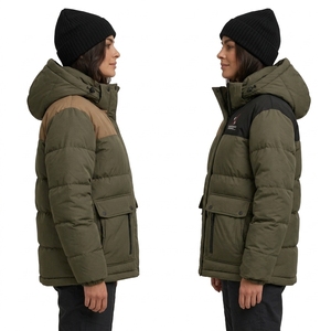 Warm Lightweight Women Puffer Jacket <b>Quilted</b> Outerwear With Stand Collar Full Front Zipper And Insulated Filling For Cold Weath - Product Image 5