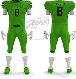 Uniformes de Fútbol Americano Personalizados Más Populares, Conjuntos Impresos, Transpirables, de Secado Rápido, Alta Calidad, Servicio OEM, Venta al Por Mayor - Product Image 1