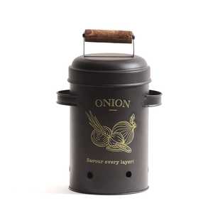 Boîte à pain en métal de luxe avec couvercle en bois pour le rangement du pain, la boulangerie, la cuisine, le garde-manger et l'organisation moderne de la maison - Product Image 3